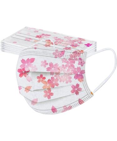 Buy Amyglin 50-Pack Disposable 3-Layer Non-Woven Face Masks - Breathable Butterfly Print Mouth-Nose Protection for Adults - Buy Online on GoSupps.com