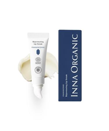 INNA Organic Lip Balm Moisturizing Fine Line Care & 100% Vegan Lip Serum EWG & COSMOS Certified | Frankincense Essential Oils Infused Skin Care | Luxury Clean Beauty