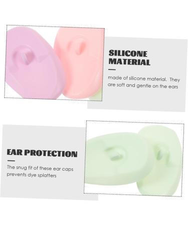 iplusmile 3 Cache Oreilles Silicone pour Coloration Capillaires Protections Auditives R utilisables pour de Cheveux Rose Vert - Buy Online on GoSupps.com