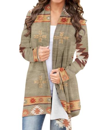 Long Shirt Outerwear Top Thin Warm Knitted Coat Women's Blouse V-Neck Shirt Tunic Long Women's Tunic Women's Shirt Casual Checked Shirt Women's Winter Chunky Knit Jacket B-khaki XXL - Buy Online on GoSupps.com