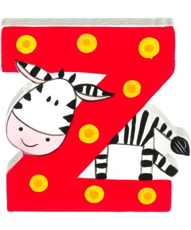 Orange Tree Toys Wooden Letter Z for Zebra - Alphabet Animal Personalised Baby Name Toy Box Door Wall Decor - Safari Nursery Decor - Boys Girls Room Accessories - Buy Online on GoSupps.com