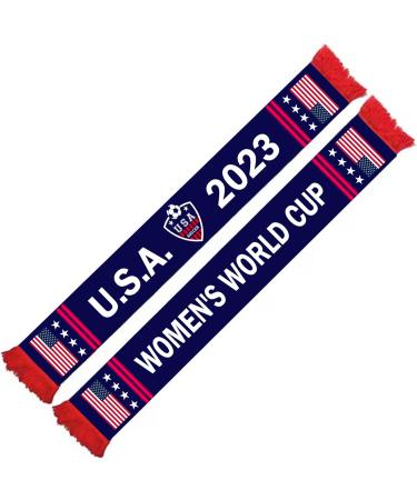 YOFANUP Soccer Scarf, Women's World Cup, U.S. Soccer Scarf, 60 inch, High-Definition HD Knit Scarf