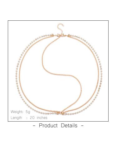 Fstrend Boho Layered Head Chain - Sparkling Rhinestone Headpiece (Gold) for Women | Wedding Crystal Jewelry, Halloween Accessory - Buy Online on GoSupps.com
