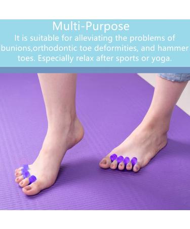 ZaxSota Toe Spreader & Separator Pedicure Kit - Pink/Purple - Soft Gel for Nail Polish Application - Buy Online on GoSupps.com