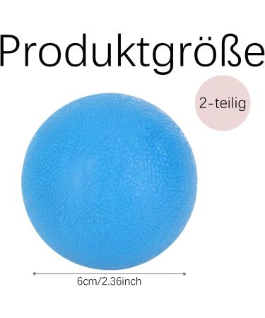 2 Piece Massage Ball Set - Fascia & Lacrosse Balls for Self-Massage Trigger Point Therapy Myofascial Relaxation for Back Legs Feet & Hands - Buy Online on GoSupps.com