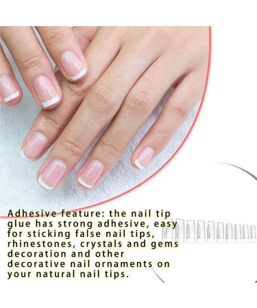 CLSSLVVBN 1 Set False Nail Elegant Full Coverage Shape Manicure Stickers Strong Adhesion Unique Design Half Paste Natural Paster Type 2 - Buy Online on GoSupps.com