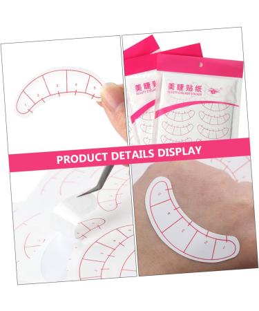 Gogogmee 20 Sheets Eyelash Eyelashes Positioning Stickers Eye Mapping Stickers Eyelashes Isolated Patches - Buy Online on GoSupps.com