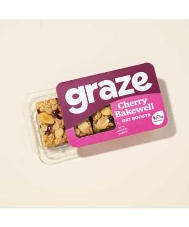 Graze - Healthy Snacks sweets oats flapjacks - Packaging may vary - (Lively Lemon & Cherry Bakewell Total 18 trays) Lively Lemon & Cherry Bakewell 18 pack - Buy Online on GoSupps.com