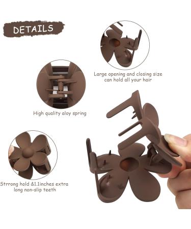 MiDoDo Hawaiian Flower Hair Clips for Women 4 Pack Flower Hair Claw Clips Plumeria Claw Clips for Thin Hair Large Claw Clips for Thick Hair Beach Tropical Hair Accessories for Girls Classic - Buy Online on GoSupps.com