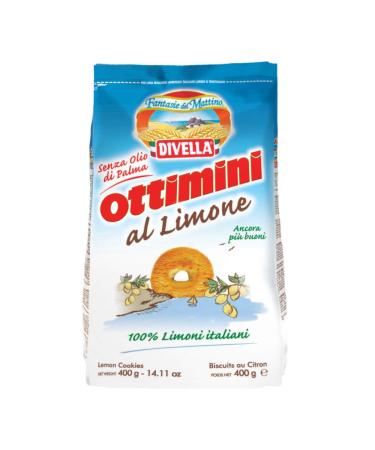 Divella Divella Ottimini al Limone Italian Biscuits with Lemon 400g Cookies Cookies 100% Italian Lemons