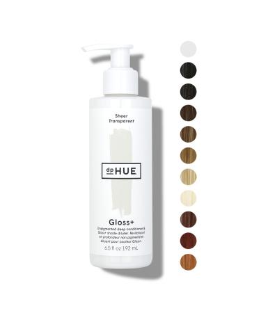 dpHUE Gloss+ - Sheer  6.5 oz - Unpigmented Deep Conditioner & Gloss+ Shade Diluter - Add Shine to Natural or Color-Treated Hair - Gluten-Free  Vegan