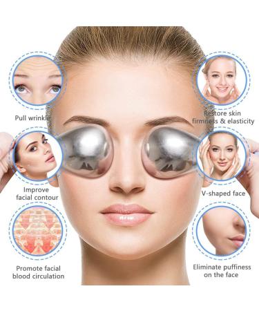 Jikoiuty Stainless Steel Ice Balls Massager Spa Ball Facial Beauty Roller for Cooling Massage - Buy Online on GoSupps.com