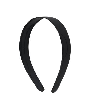 Black 1 Inch Plastic Hard Headband with Teeth Head band Women Girls (Motique Accessories) by Motique Accessories