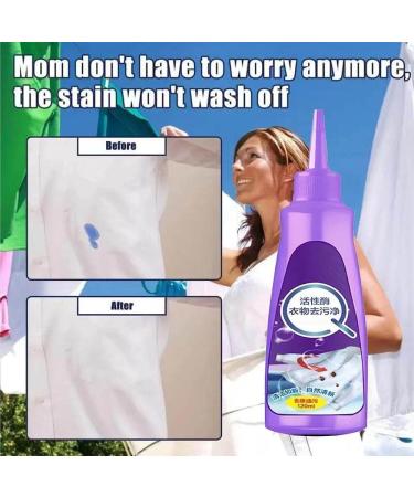 DENGWANG Urcstyle Stain Remover Urcstyle Laundry Stain Remover Active Enzyme Laundry Stain Remover Active Enzyme Detergent Stain Remover Laundry Stain Quik Sure (3PCS Purple) - Buy Online on GoSupps.com