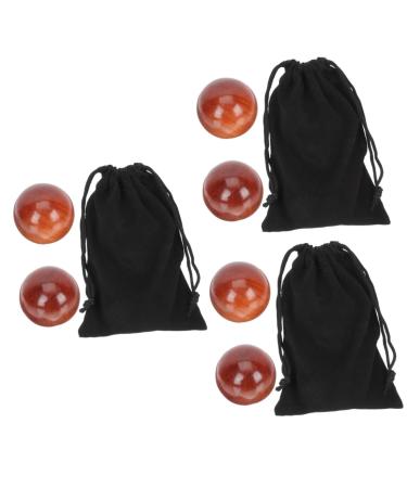 JECOMPRIS Massage tools 6 STK Health Ball made of wood Exercise Chinese medicine balls Meditation ball made of wood Hand rolling balls wooden ball wooden tools Handlich Fitness Baoding