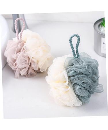 Zerodeko 4 Pcs Bath Sponge Body Powder Puff Shower Loufah Sponge | Large Bath Ball Skincare Tools for Shower | Double Color Bath Ball Pouf Net - 12.5X12.5cm - Buy Online on GoSupps.com