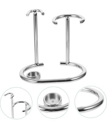 Angoily 3-in-1 Razor Holder for Men | Wooden Shaving Brush Organizer | Zinc Alloy Razor Hanger - Perfect Shaving Solution - Buy Online on GoSupps.com