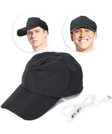 Hair Growth Hat with 108 Lamp Beads for Hair Loss Treatment and Regrowth Therapy - Black - Buy Online on GoSupps.com