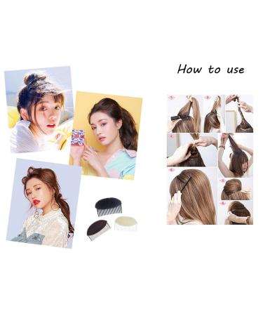Bump It Up Volume Inserts 2Pcs Hair Base Bump Comb for Beehive Styling | Bun Maker & Hair Styler Accessories for DIY Hairstyle - Buy Online on GoSupps.com