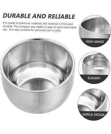 Buy CAXUSD Double-Layer Stainless Steel Shaving Foam Cup - Ideal for Home & Travel - International Shipping Available - Buy Online on GoSupps.com