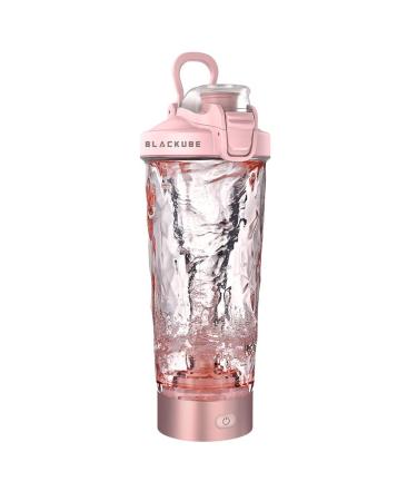 BLACKUBE Electric Protein Shaker Bottles - 24 oz Rechargeable Vortex Mixer Cup | BPA Free | Made with Tritan | For Making Protein Shakes 24 Ounce Sakura Pink - Buy Online on GoSupps.com
