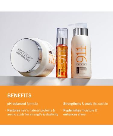 Biotop Professional 911 Quinoa Serum | Repair Frizzy & Damaged Hair | UV & Heat Protectant | 2.2 Oz - Buy Online on GoSupps.com