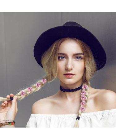 Mini Diamond Hair Clips - 10 Pcs Violet Flower Clips for Women & Girls Perfect for Everyday Parties & Weddings - Hair Jewelry - Buy Online on GoSupps.com