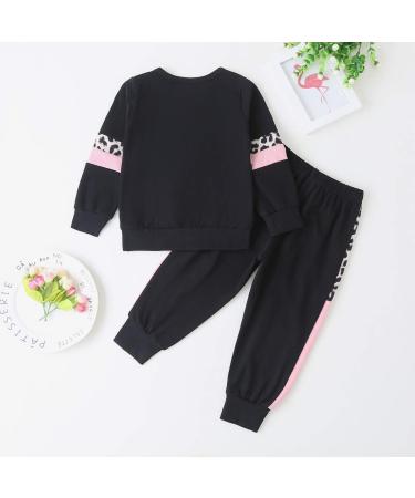 ZOEREA Baby Girl Leopard Sweatshirt & Harem Pants Set | 18-24 Months | Spring/Fall Outfits - Buy Online on GoSupps.com