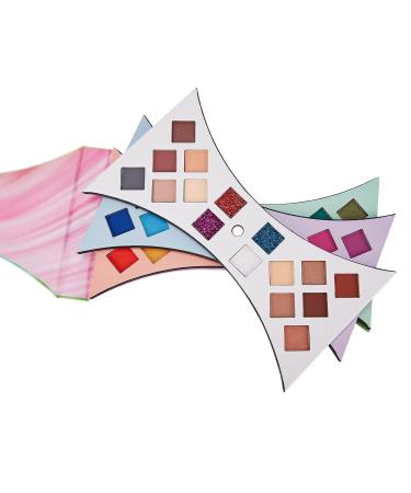 40 Colors Rotate Eyeshadow Palette - ColoUndur Neon Rainbow Matte & Glitter Shades for Professional Makeup | International Shipping Available - Buy Online on GoSupps.com