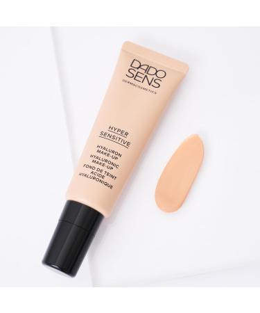 DADO SENS HYPERSENSITIVE HYALURON MAKE-UP beige 30ml - For sensitive skin for a natural even complexion medium coverage strengthens the skin barrier and soothes vegan - Buy Online on GoSupps.com