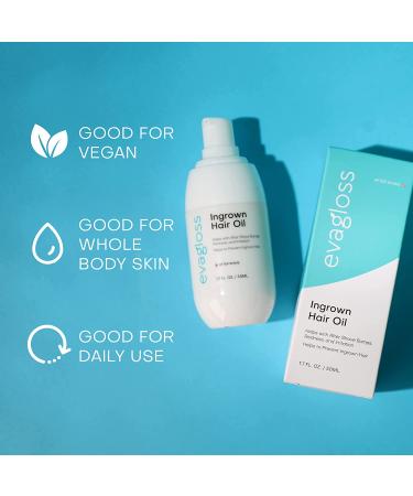 Ingrown Hair Treatment Oil | Prevents Ingrown Hair & Razor Bumps | Soothes Redness | Ideal for Bikini Area & Underarm | 1.7 fl. oz - Buy Online on GoSupps.com