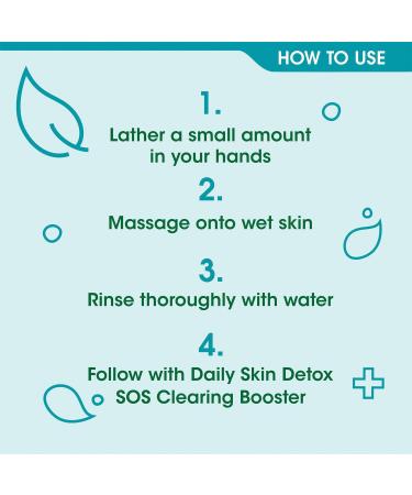 Simple Daily Skin Detox Purifying Facial Wash 150ml - Gentle Cleanser for Clear Skin - Buy Online on GoSupps.com