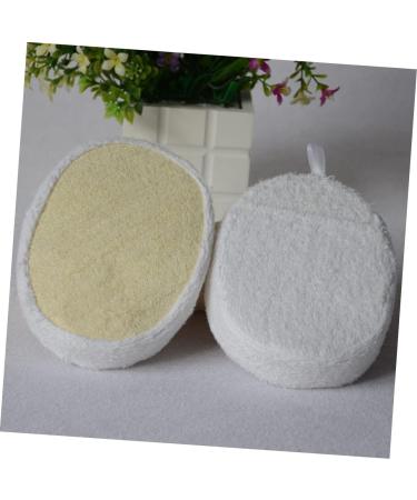 Healeved 2pcs Body Towels Silicone Face Scrubber - Shower Brush for Exfoliating, Bath Scrubbers for Body - White - Buy Online on GoSupps.com