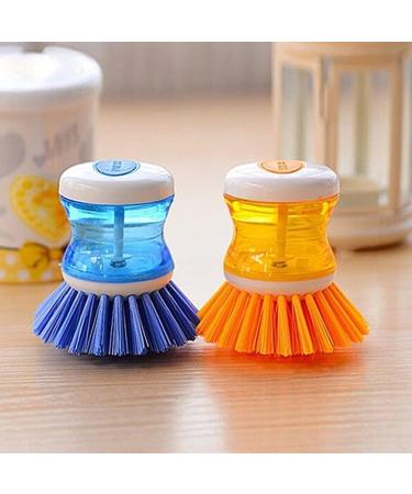Home Kitchen Washing Tool Plastic Pot Pan Dish Bowl Cleaning Brush Scrubber Blue Nice and Deft - Buy Online on GoSupps.com