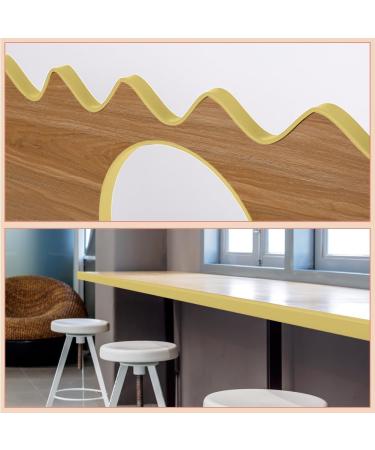 Flintronic 3m*12mm U-Shape Flexible Furniture Edge Banding - Baby Safety Edge Protector | Self Adhesive TPE Wood Edging Tape | DIY Furniture Edge Trim - Beige - Buy Online on GoSupps.com