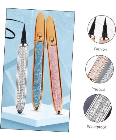 FRCOLOR 2pcs Diamond Eyeliner Rhinestone Eyeliner Metallic Eyeliner Eye Grooming Pens Water Proof Beauty Pen 1 count (Pack of 1) Assorted Color - Buy Online on GoSupps.com
