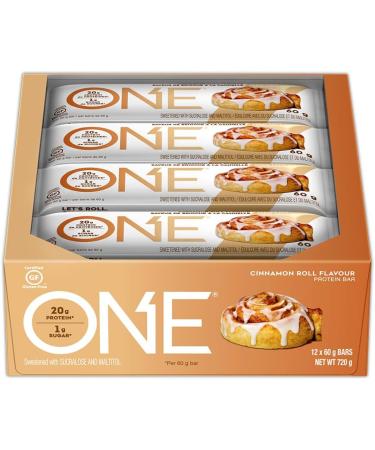 ohyeah ONE PROTEIN BARS PROTEIN BARS CINNAMON ROLL 12 count (Pack of 1) Packaging May Vary - Buy Online on GoSupps.com