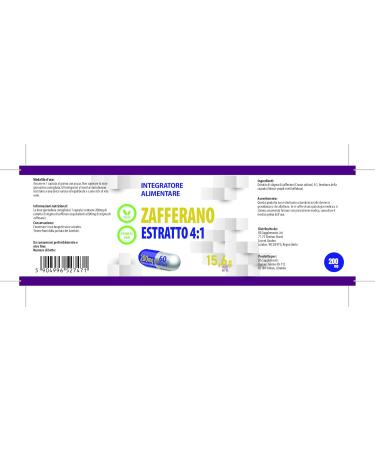 Saffron Supplement 800mg Equivalent (200mg of 4:1 extract) 60 vegan capsules Saffron - Buy Online on GoSupps.com