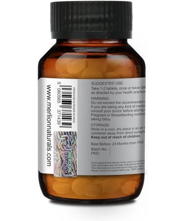 Merlion Naturals Giloy Tablets 500mg x 120 - Guduchi/Tinospora Cordifolia Pure Herb Supplement - Buy Online on GoSupps.com