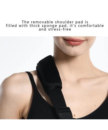 Soft Foam Arm Sling with Waist Belt for Women- Shoulder Immobilizer with Strong Support- Breathable Brace for Shoulder Injury - Red Rose - Buy Online on GoSupps.com