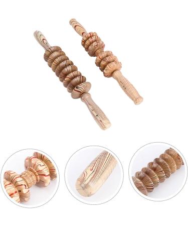 Frcolor Wooden Muscle Roller Massage Device - Premium Manual Wood Massager for Deep Tissue Relief | International Shipping Available - Buy Online on GoSupps.com