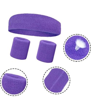 Buy Belerry 6-Piece Welding Bands Set for Men & Women | Sports Forehead & Bracelets in Blue & Purple International Shipping Available - Buy Online on GoSupps.com