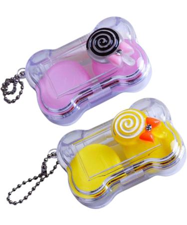 Partykindom Contact Lens Case - Stylish & Compact Organizer for Travel - Eye Lens Holder & Cosmetic Container - Durable Plastic for All Lens Types - Buy Online on GoSupps.com