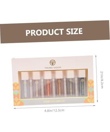 LALADEFIEE 6pcs Eye Shadow Set Glitter Eye Makeup Korean Glitter Eyeshadow Liquid Eyeshadow Highlighter 1 count (Pack of 1) As Shown - Buy Online on GoSupps.com