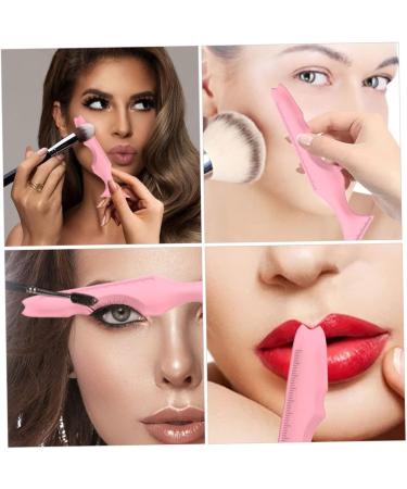 Ipetboom 3pcs Silicone Beauty Ruler Eye Shadow Lipstick Makeup Tool Eyeshadow Guide Template Eyebrow Pencil 15X4.15CM Pink-2 - Buy Online on GoSupps.com