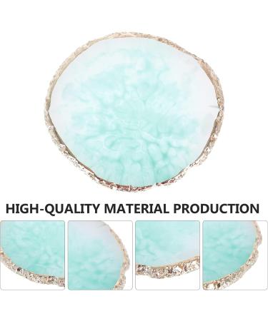  SEWOART 1 Pc Round Nail Polish Palette Paint Tray Nail Art Color Mixing Palette Nail Tip Display Crackle Display Board Decorations Resin Tray - Buy Online on GoSupps.com