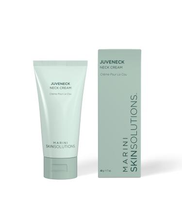 Marini SkinSolutions Juveneck Neck Cream - Increases Hydration & Decreases Appearance of Uneven Texture Wrinkles & Discoloration with Peptides DMAE & Hyaluronic Acid - Made in the USA - 1.7 oz