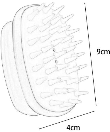 Folpus 4x Hair Scalp Massage Device - Soft Manual Head Massage Brush & Hair Washer for Styling | Perfect for Dorm Living - Buy Online on GoSupps.com