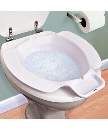 Portable Bidet Toilet Aid Bowl - Sitz Bath for Over-The-Toilet Perineal Soaking - High Standard BPA Free Plastic - Buy Online on GoSupps.com