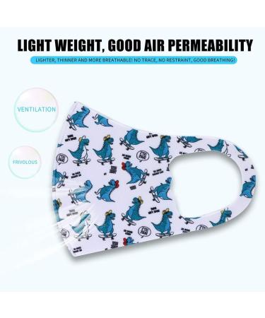 Topereur Children's Face Mask - Reusable Knitting Mouth Protection Cartoon Print Dustproof & Windproof Bandana - Buy Online on GoSupps.com